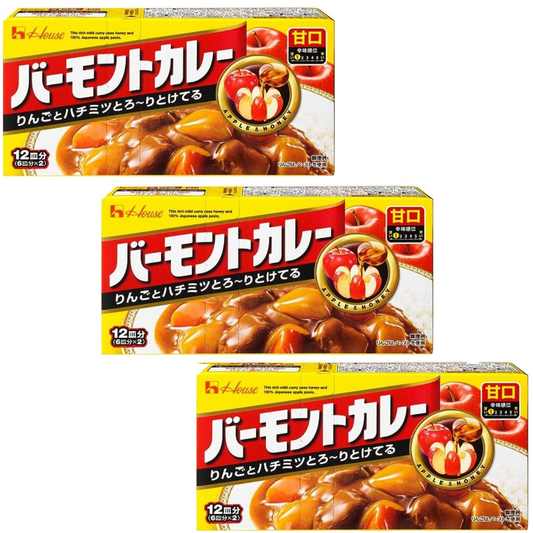 ハウス バーモントカレー 甘口 230g × 3個