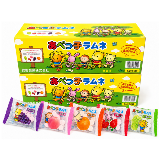 Puchi　あべっ子ラムネ　１００袋（１袋ごとに賞味期限付き）