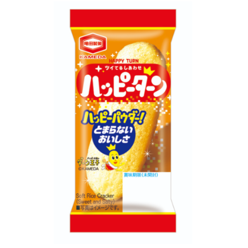 Puchi　亀田　ハッピーターン　１００枚（１枚ごとに賞味期限付き）